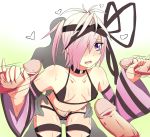 blush boy boys collar fanart folo_(mkv) gay girly hair_over_one_eye handjob happy horny love male million_knights_vermillion multiple_penises nightmaredoom_(artist) penis pink_hair ribbon sex trap yaoi