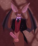 balls bat erection furry gideon gideon_(artist) male most_body nuts penis solo source_request suit testicle testicles thighs wings