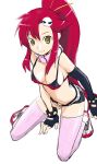 kannazuki_genshi long_hair red_hair redhead stockings tengen_toppa_gurren_lagann thigh-highs thighhighs transparent_background yellow_eyes yoko_littner