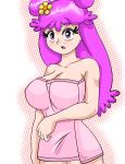  ami_onuki big_breasts breasts hi_hi_puffy_amiyumi nowhereman pink_eyes pink_hair sinister_serpent sinisterzerpent towel 