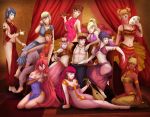 6+girls anko_mitarashi dark-skinned_female dark_skin hana_inuzuka harem ino_yamanaka karui karui_akimichi konan kushina_uzumaki mei_terumi mizukage multiple_girls naruto naruto_uzumaki sakura_haruno samui temari tenten uncensored