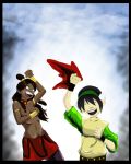 avatar:_the_last_airbender embarrassing katara lastofasmagth prank toph_bei_fong topless