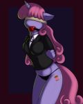 anthro ball_gag blindfold kloudmutt_(artist) pony unicorn