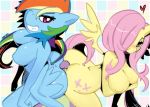 breasts butt equine female fluttershy friendship_is_magic horse male my_little_pony pegasus penis pony rainbow_dash sex sho-n-d spike wings