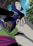 anal ass ass_grab beast_boy cum cum_drip cum_in_ass cum_inside dc dc_comics doggy_position erection hairless_pussy incognitymous_(artist) internal_cumshot outside penis pussy raven_(dc) teen_titans