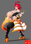  .hack .hack//gu alkaid ass breasts futanari huge_breasts nipples red_hair witchking00 