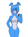 blue_hair bonnie_(fnaf) bonnie_(fnia) bunny_girl five_nights_at_freddy's five_nights_in_anime fnia fnia_hentai furry posing pubic_hair robot robot_girl