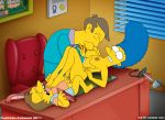  cartoon_avenger cosmic cosmic_(artist) desk feet foot_fetish lick marge_simpson nelson_muntz repost school sex seymour_skinner shoes_removed suck the_simpsons threesome yellow_skin 