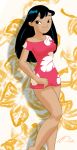 big_breasts black_hair breasts brown_eyes brown_skin female lilo_and_stitch lilo_pelekai solo