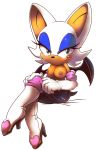 bat blush boots breasts clothing female furry gloves nancher nipples rouge_the_bat sega smile solo sonic_the_hedgehog topless undressing wings