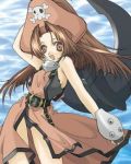  anchor bare_shoulders brown_eyes brown_hair guilty_gear hentai may_(guilty_gear) pirate sea tagme 