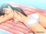 1girl bikini black_hair breasts closed_eyes game_cg hair hentai inflatable_raft long_hair mizushima_asa pool side-tie_bikini sideboob solo sora_no_iro_mizu_no_iro swimsuit taka_tony taka_tony_(artist) takayuki_tanaka takayuki_tanaka_(artist) tan tanaka_takayuki tanaka_takayuki_(artist) tanline tony_taka tony_taka_(artist) water