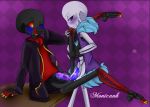  2boys alternate_universe animated_skeleton duo error_sans errortale gay male male/male male_only monicank penis sans_(underlust) sans_au sanscest selfcest skeleton underlust undertale_au yaoi 