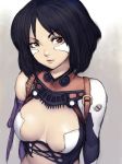  1girl alita battle_angel_alita black_hair breasts brown_eyes bust cleavage female female_only fumio_(rsqkr) gunnm humio lips short_hair solo tsutsu_yume_gunnm upper_body 