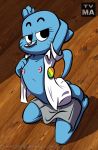 anthro butt cartoon_milf cat erect_nipples fangs feline female furry_milf kneel mother nicole_watterson open_shirt skirt small_breasts solo tail the_amazing_world_of_gumball tvma tvma_(artist)