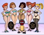 1boy 5girls a_goofy_movie anthro bare_shoulders bare_thighs black_bra black_hair black_heels black_legwear black_panties black_thighhighs blonde blonde_hair blue_heels bottomwear bra brown_hair cartoon_milf cartoon_network charlotte_pickles crossover danny_phantom dark-skinned_female dark_skin dexter's_laboratory dexter's_mom disney disney+ disney_channel earrings english_text eyeshadow female footwear furry gloves goof_troop green_bra green_heels green_panties hand_on_hip hands_on_hips high_heels light-blue_bra light-blue_panties lipstick long_legwear long_thighhighs madeline_fenton male mama mask masked_male mature_female mature_woman milf multiple_girls nickelodeon non-nude oc original_character panties peg_pete pink_bra pink_lipstick pink_panties red_hair red_lipstick red_mask redhead rugrats short_hair stockings text the_proud_family thick_thighs thighs topwear trudy_proud violet_eyeshadow violet_heels yellow_gloves