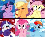 6girls applejack_(mlp) blush female female_only fluttershy_(mlp) friendship_is_magic implied_sex my_little_pony open_mouth pinkie_pie_(mlp) pyruvate rainbow_dash_(mlp) rarity_(mlp) twilight_sparkle_(mlp)