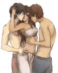 1girl 2boys ass_grab avatar:_the_last_airbender beanaroony fondling jet jet_(avatar) katara kissing threesome zuko