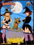  2_girls comic daphne_blake freddy_jones scooby scooby-doo shaggy_rogers text velma_dinkley 