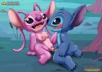  angel_(lilo_and_stitch) bbmbbf blue_fur breasts fur34 fur34* lilo_and_stitch palcomix penis pietro&#039;s_secret_club pink_fur stitch vaginal 