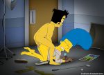  blackmail cartoon_avenger cartoon_milf marge_simpson rape shoes_removed size_difference the_simpsons vaginal yellow_skin 