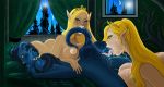  anilingus ass bite breasts demon draenei elf horny_women marayn_(artist) nipples pussy squirt tail tears world_of_warcraft 