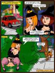  2_girls 2boys comic daphne_blake freddy_jones scooby scooby-doo shaggy_rogers text velma_dinkley 