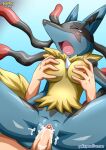  bbmbbf lucario mega_lucario nintendo palcomix pokemon pokepornlive 