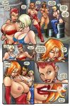 1girl 3futas back_alley big_ass blonde_hair cleavage comic cum cum_in_mouth cum_on_breasts dialogue facefuck fellatio futanari futanari_on_female futanari_on_futanari group_sex huge_breasts krashzone leather_boots legiocomix original_character original_characters outcast_(legio) outdoor_sex pierced_nipples pierced_penis prince_albert_piercing prostitution public_sex red_eyes red_hair repree_(legio) seth_(legio) seth_and_repree_outcast_night spiked_collar vaginal veiny_penis