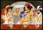  alvida heivais koby miroku monkey_d._luffy nami nojiko one_piece portgas_d._ace 