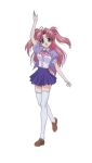 long_hair maburaho miyama_yuuna pink_hair school_uniform