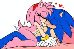  1boy 1girl 1girl ai_generated amy_rose anthro blue_fur blue_hair blush breasts closed_eyes cowgirl_position hedgehog kissing male male/female mobian_(species) novelai nude pink_fur pink_hair rodent sega sex smile sonic_the_hedgehog 