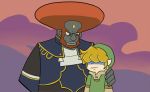  2_boys afro armor blonde_hair briefers_rock dark_skin ganondorf garterbelt_(psg) link male_focus multiple_boys nintendo panty_&amp;_stocking_with_garterbelt parody red_hair san_pejita style_parody the_legend_of_zelda the_legend_of_zelda:_twilight_princess twilight_princess you_gonna_get_raped 