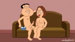 couch erection family_guy fellatio funny gif glenn_quagmire guido_l ice_cream lick living_room meg_griffin nude spoon