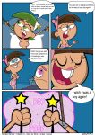 big_breasts bondage breasts comic cosma_(fop) cosmo fairycosmo gender_bender_(comic) genderswap nipples skirt stockings the_fairly_oddparents timantha timantha_turner timmy_turner wanda wando_(fop)