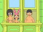 bob's_burgers gene_belcher louise_belcher mole_(artist) tina_belcher