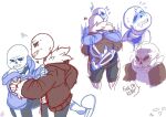  2boys alternate_universe animated_skeleton artist_request bottom_sans fan_character kustard male/male male_only monster sans sans_(underfell) sans_(undertale) sans_au sanscest selfcest skeleton uke_sans undead underfell undertale undertale_au video_games white_background yaoi 