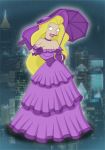 big_breasts black_eyes blonde_hair breasts futurama javidluffy lipstick smile umbriel