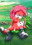  1boy 1girl bbmbbf blush cum_drip eyes_half_open lara-su laying_down manic_the_hedgehog mobius_unleashed nude palcomix penis_in_pussy sega sonic_the_hedgehog_(series) 