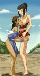  avatar:_the_last_airbender azula breast_lick breasts katara lick nikochan yuri 