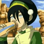 avatar:_the_last_airbender cum cum_from_nose cum_in_mouth cum_out_nose fellatio flash_swf gif oral toph_bei_fong zone