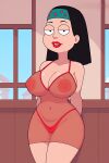 american_dad big_breasts erect_nipples hayley_smith see-through thighs thong