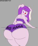1girl ass big_ass big_breasts booty_shorts dolphin_shorts huge_ass original original_character pandaboytoy