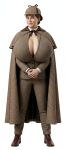 ai_generated full_body genderswap genderswap_(mtf) gigantic_breasts parody rule_63 self_upload sherlock_holmes stable_diffusion