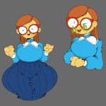 1girl 1girls big_breasts breasts glasses huge_thighs kindergarten_(game) kindergarten_3 ms._lovelett mybxkxixi1 thick_thighs thighs wide_hips wide_thighs