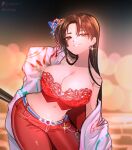  1girl 1girl 1girls alternate_costume cleavage digital_media_(artwork) fatal_fury female_focus female_only human human_female human_only king_of_fighters light-skinned_female light_skin mai_shiranui mai_shiranui_(street_fighter_6) norishiitsu outfit outfit_variant pose smile snk solo_female street_fighter street_fighter_6 twitter_link 