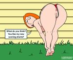 anus ass bent_over breasts erect_nipples family_guy lockandlewd lois_griffin no_panties shaved_pussy shorts_aside thighs