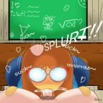 1girl 1girls alternate_version_available ass big_ass big_breasts blowjob_face blowjob_focus blowjob_only blowjob_pov blush breasts climax cumming cumming_inside eyes_rolling_back fellatio fellatio fellatio_focus fellatio_gesture fellatio_pov female_only full_body futanari giver_pov intersex kindergarten_(game) kindergarten_3 long_hair male moxxy_art ms._lovelett open_mouth open_smile oral oral_sex pov pov_male sex smile yuri