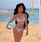 1girl aladdin_(series) beach disney disney_princess female princess_jasmine serisabibi solo