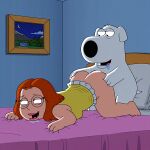 ass before_sex brian_griffin family_guy glasses meg_griffin no_panties ready_to_fuck thighs
